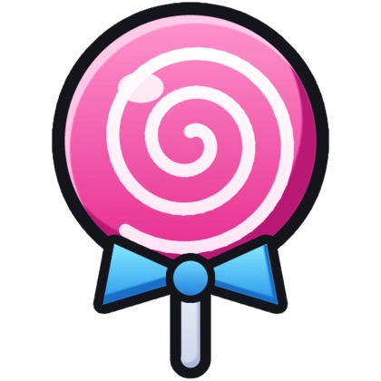 Candy Zone icon: a pink swirl lollipop